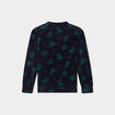 Ensemble pyjama effet polaire 2 pi&egrave;ces bleu marine gar&ccedil;on