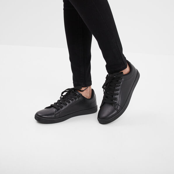 tennis a lacets noir femme Tennis à lacets noir femme