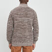 Pull avec col montant camel homme