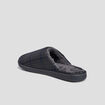Chaussons mules Isotoner gris homme