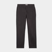 Pantalon chino droit stretch retroussé gris foncé homme