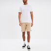 Bermuda short chino straight stretch beige homme