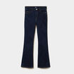 Jeans flare 5 poches denim brut femme