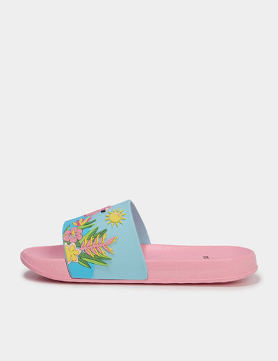Claquettes de plage multicolore fille