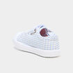 Tennis basses toile semelle souple bleu ciel b&eacute;b&eacute; fille