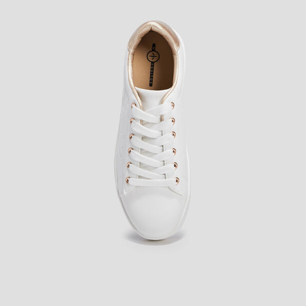 tennis a lacets mosquitos blanc femme Tennis à lacets Mosquitos blanc femme