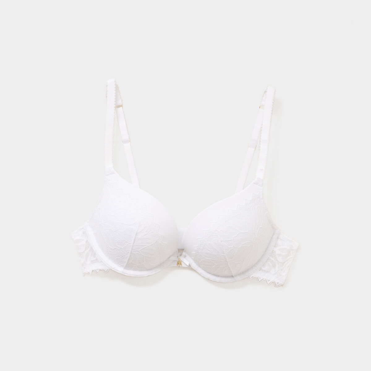 Soutien-gorge push-up padd&eacute; blanc femme