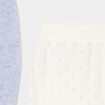 Lot 2 pantalons effet velours coton blanc b&eacute;b&eacute;