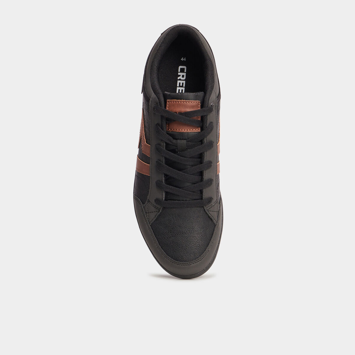 Tennis basses à lacets noir homme