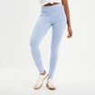 Legging taille haute bleu clair femme