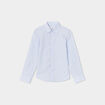 Chemise manches longues bleu ciel garçon