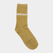 Chaussettes &agrave; fils m&eacute;tallis&eacute;s mi-hautes vert clair femme