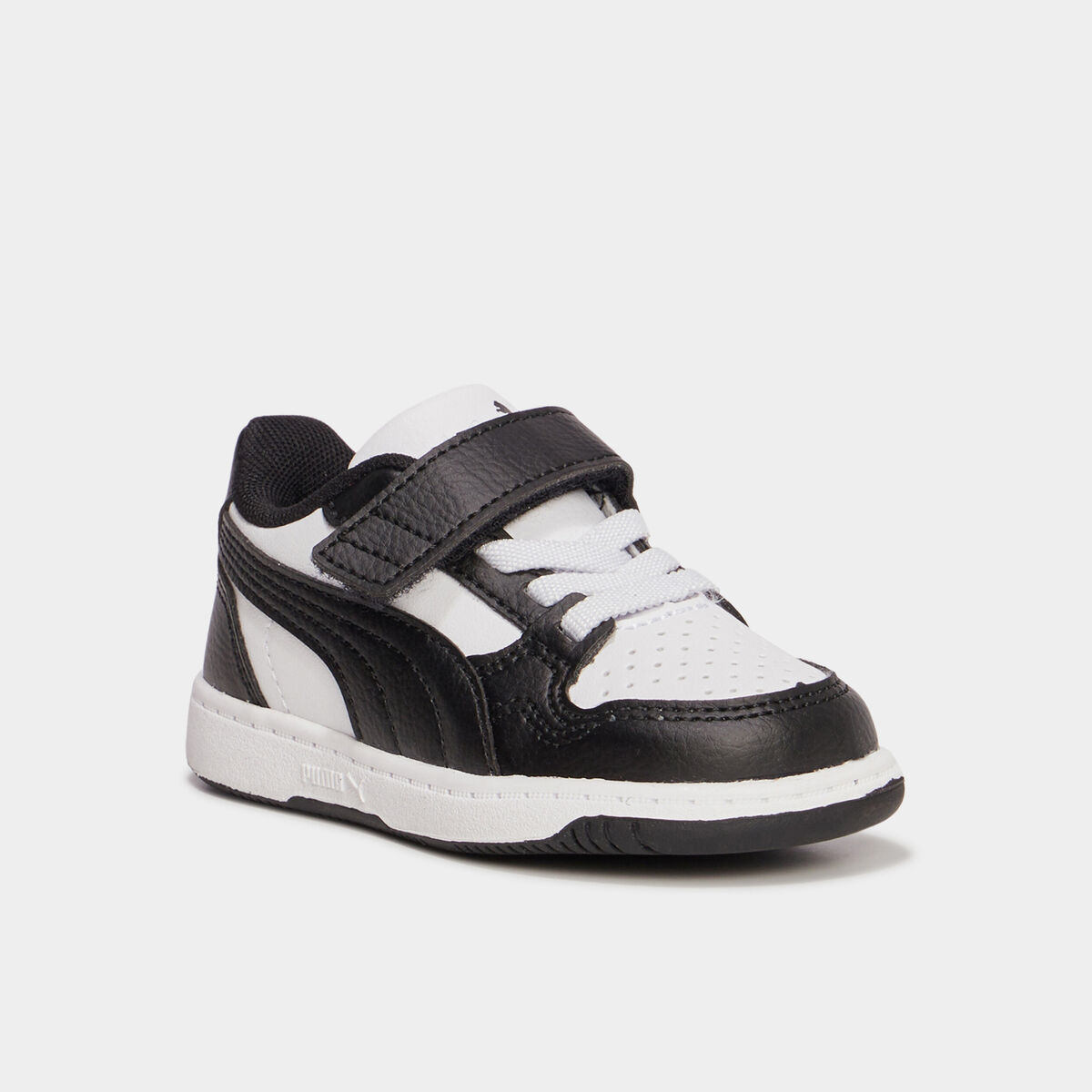 Tennis basses à scratchs Puma Lite noir bébé garçon