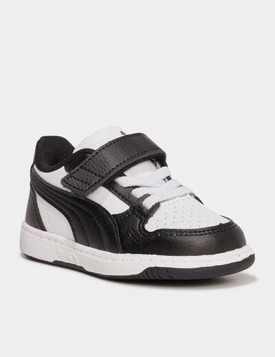 Tennis basses à scratchs Puma Lite noir bébé garçon