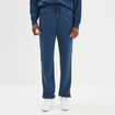 Pantalon jogging droit molleton bleu marine femme