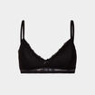 Soutien-gorge dentelle sans armatures noir femme