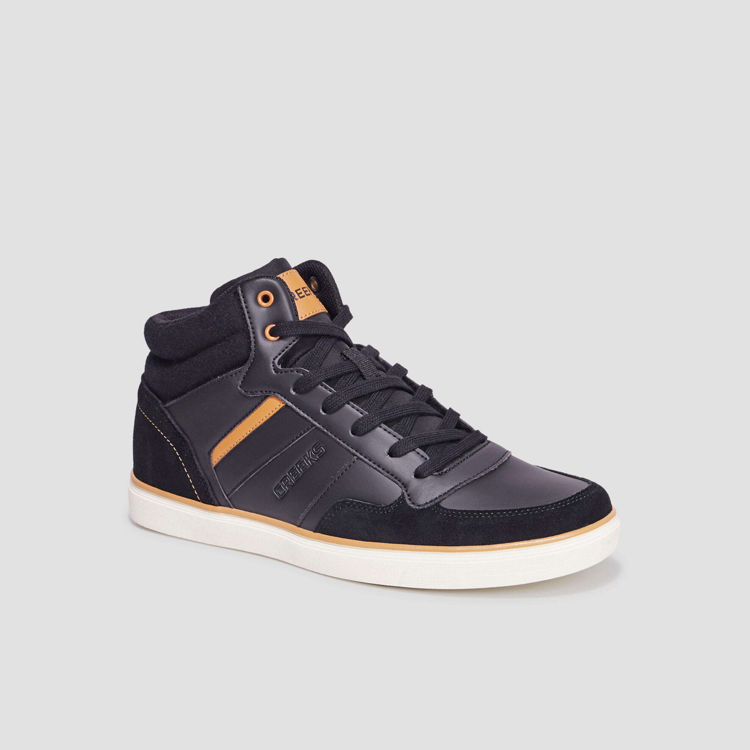 Baskets montantes à lacets Creeks Kibo noir homme CREEKS