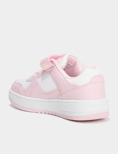 Tennis basses à scratchs Champion rose pastel fille