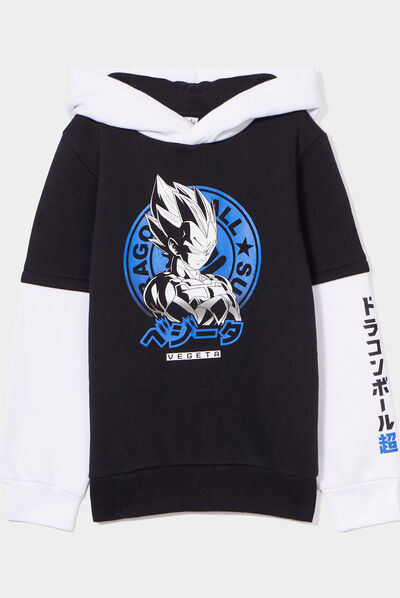 Sweat à capuche hoodie Dragon Ball Z noir garçon