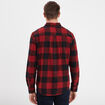 Chemise droite 2 poches manches longues rouge clair homme