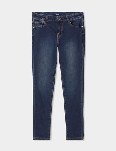 Jean stretch slim 7/8 ème denim dirty femme