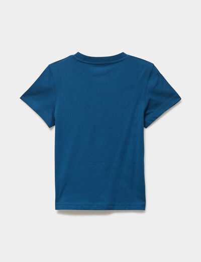 T-shirt manches courtes coton Kappa bleu gar&ccedil;on