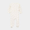 Ensemble body et dors-bien effet velours blanc b&eacute;b&eacute;