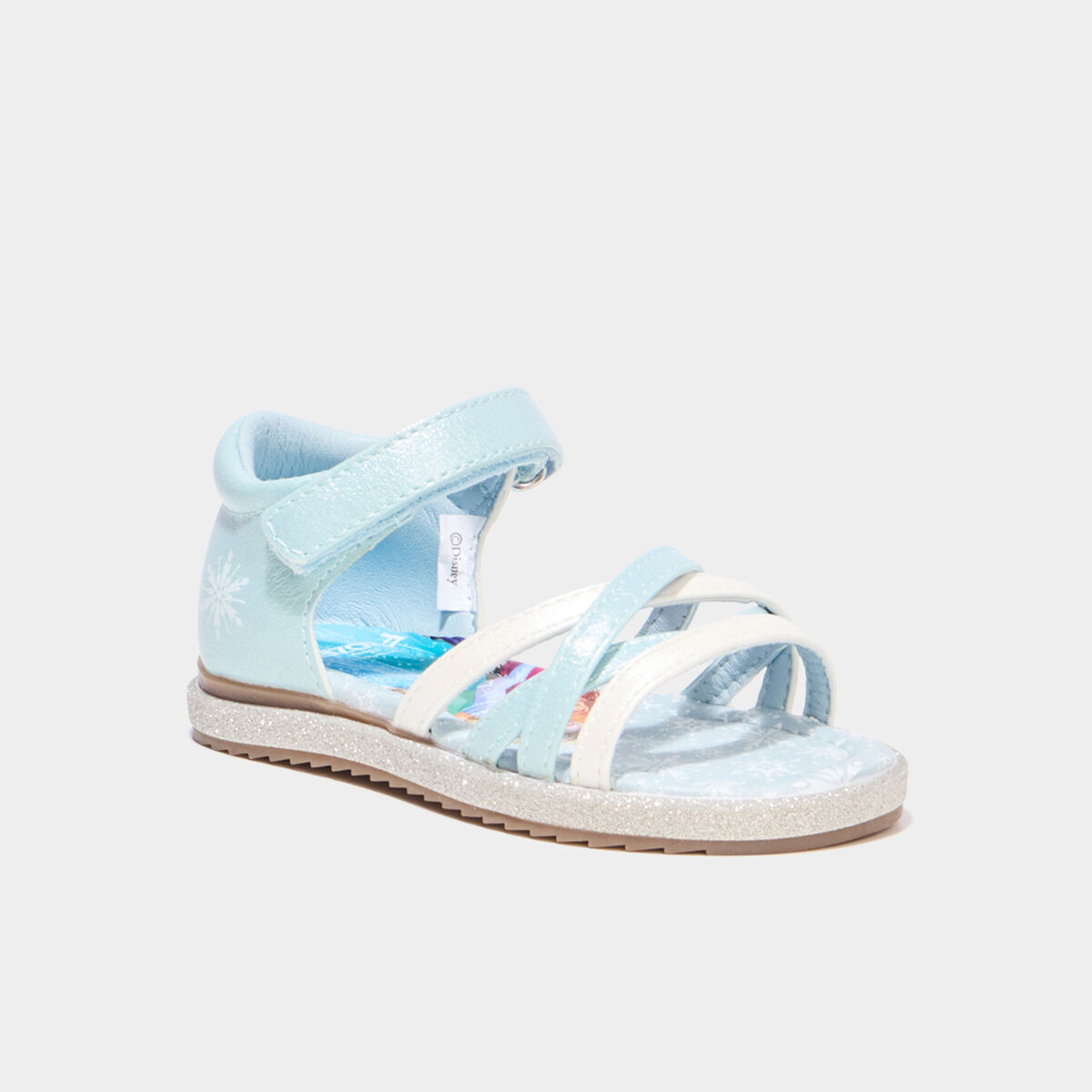 Sandales multibrides Reine des neiges bleu fille