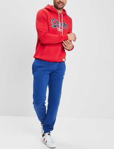 Sweat à capuche hoodie Creeks rouge homme