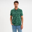 Polo manches courtes coton vert homme
