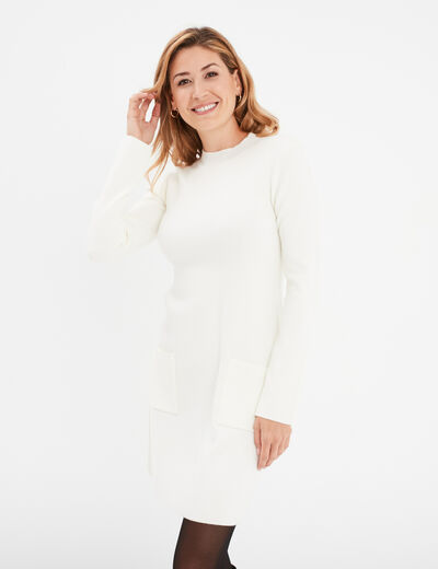 Robe courte femme pas chere Blanc | La Halle
