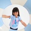 T-shirt manches courtes coton Stitch bleu fille
