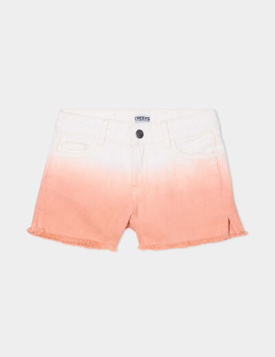 Short droit 5 poches Creeks orange fille