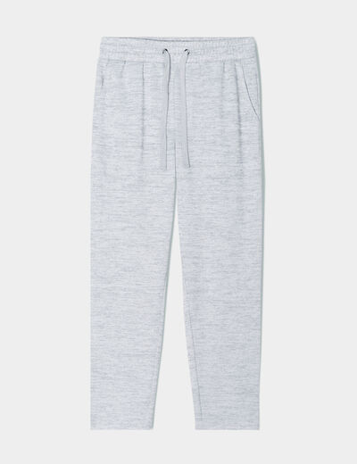 Pantalon jogging 7/8ème gris clair femme