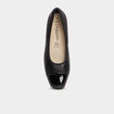 Escarpins talons carr&eacute;s noir femme