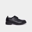 Derbies crant&eacute;es &agrave; lacets noir homme
