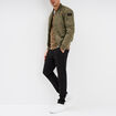 Blouson bomber d&eacute;perlant Liberto vert kaki homme