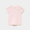T-shirt &agrave; paillettes coton rose clair b&eacute;b&eacute; fille