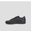 Tennis à lacets en cuir Puma Smash noir homme