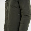 Parka mi-longue &agrave; capuche vert kaki homme