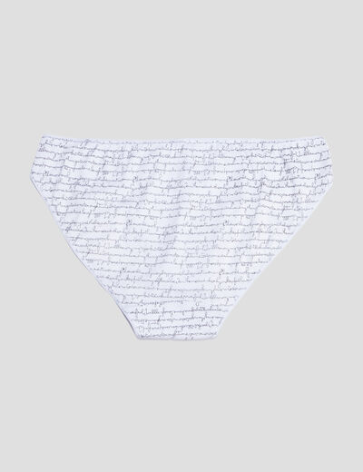 Lot de 3+1 culottes en coton noir femme