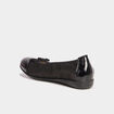 Ballerines en cuir Confortissimo noir femme