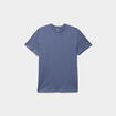 T-shirt droit en coton manches courtes bleu lavande homme