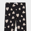 Legging taille &eacute;lastiqu&eacute;e coton noir fille