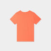 T-shirt col rond et manches courtes rouge corail garçon
