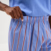 Pantalon de pyjama droit coton bleu femme