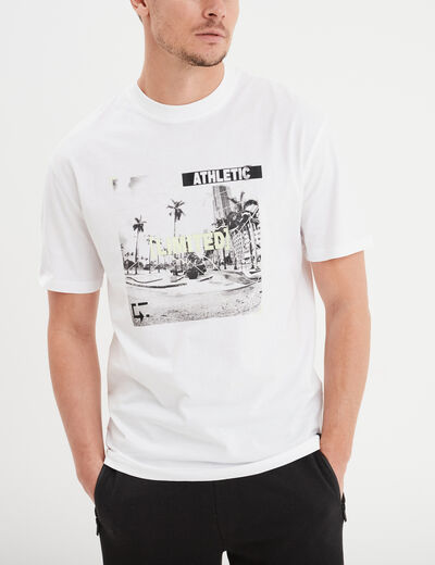 T-shirt manches courtes Liberto blanc homme