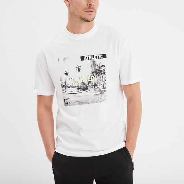 T-shirt manches courtes Liberto blanc homme