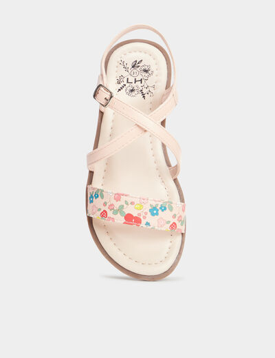Sandales rose clair fille