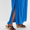Pantalon large fluide 7/8ème bleu roi femme grande taille